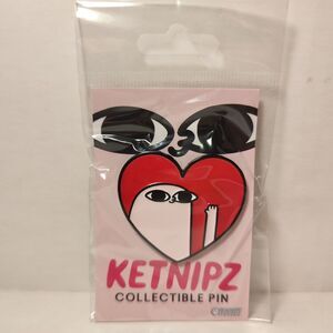 Ketnipz Heart Enamel Pin Official Cartoon Collectible Metal Badge Figure